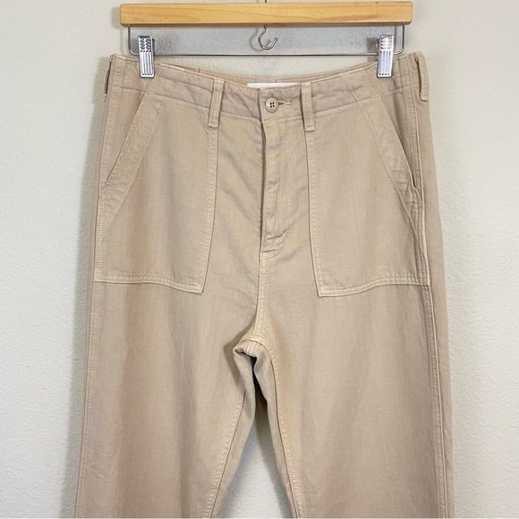 DENIM FORUM The '90s Utility Hi-Rise Loose‎ Jean Humus Beige Size 29 - Picture 8 of 12